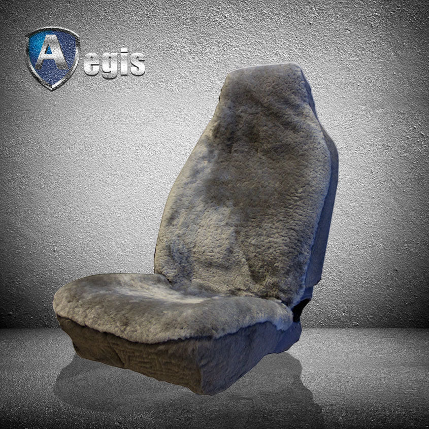LUXURIOUS Australian Sheepskin Charcoal Insert Seat Cover (A Pair)